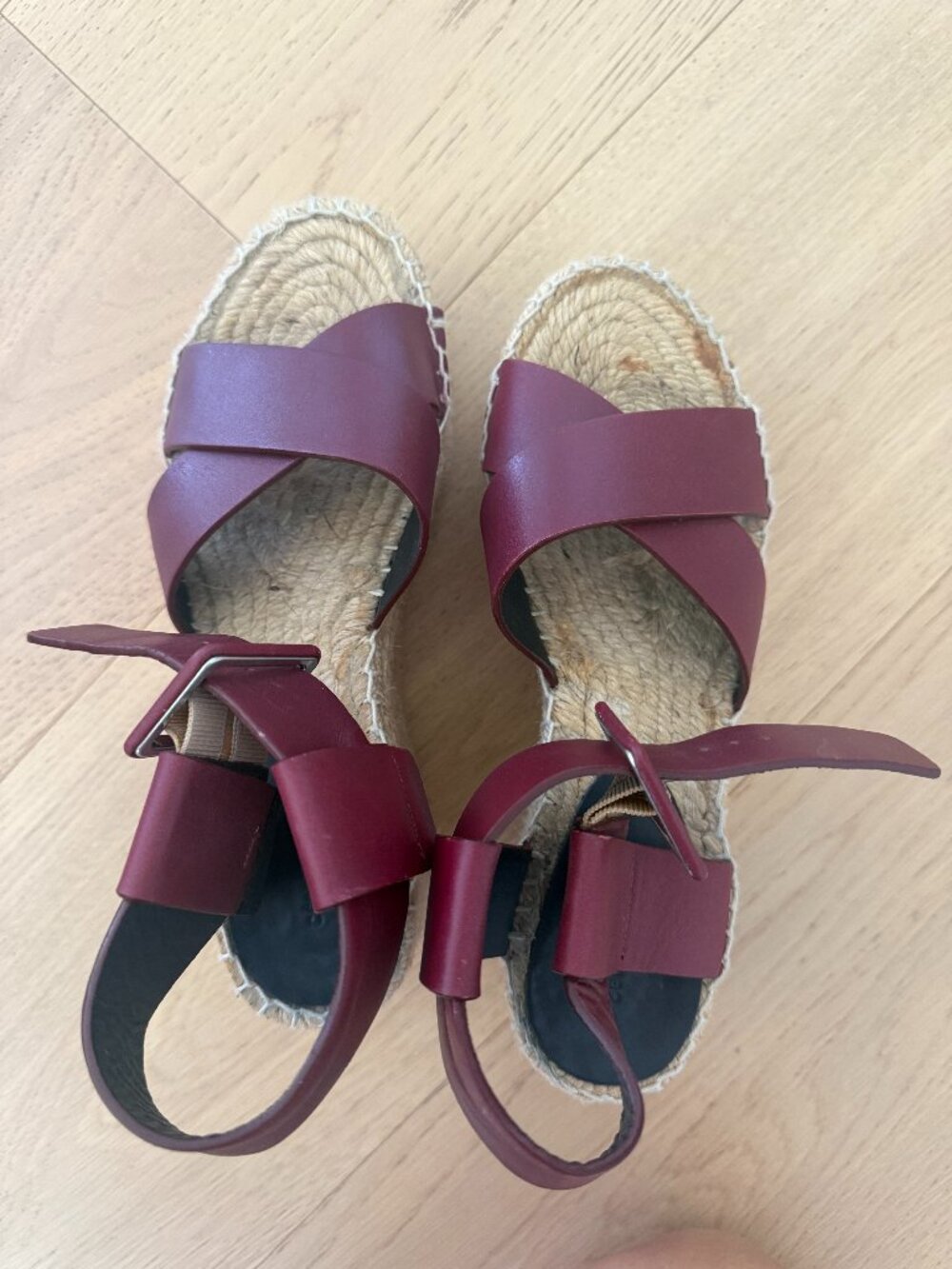 Celine Espadrille Platform Sandals